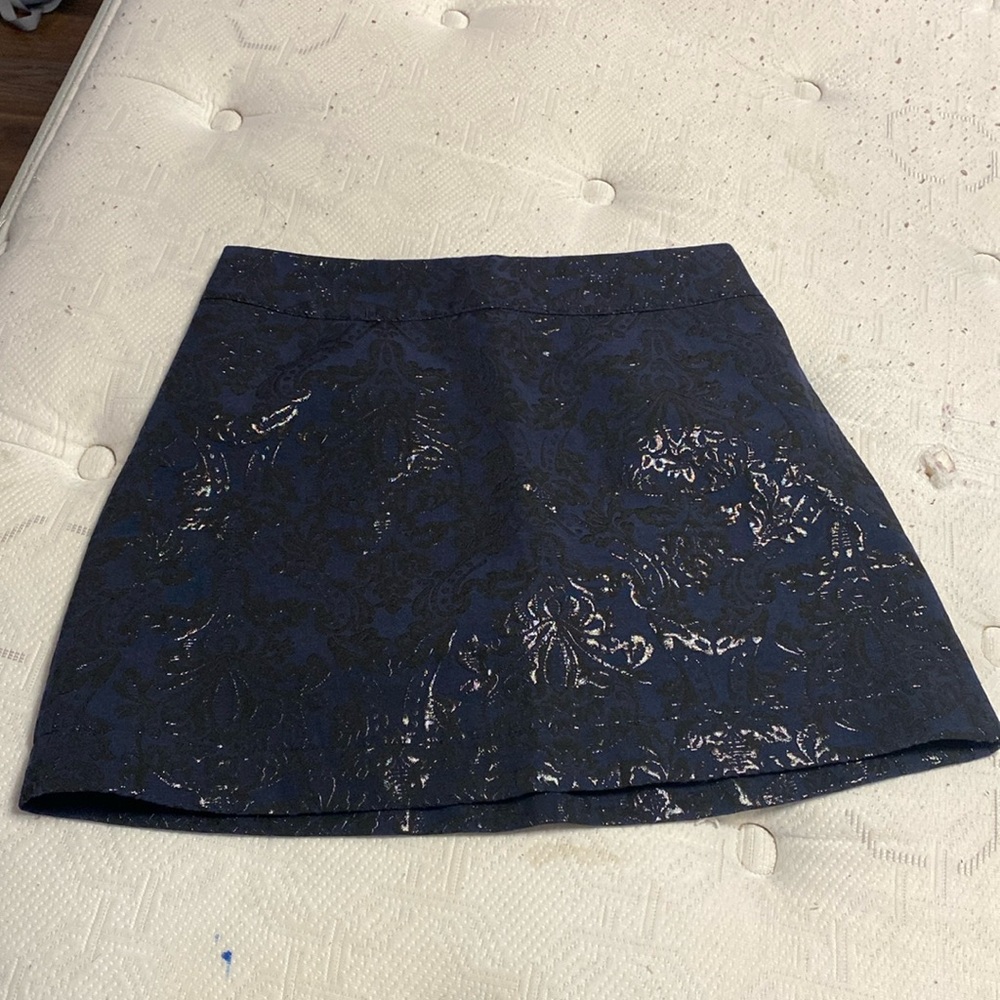 Blue and black skirt from abercrombie and Fitch in a size 0